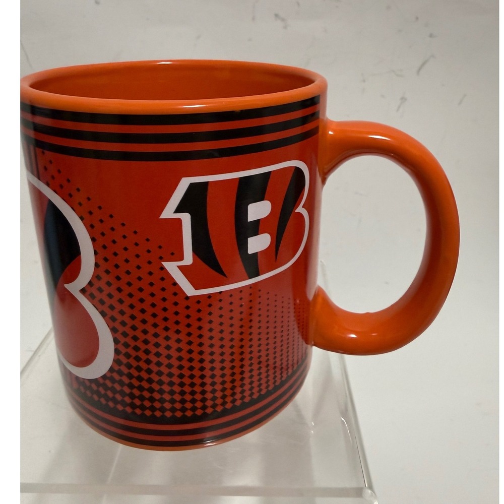 Boelter Brands Cincinnati Bengals NFL Coffee Mug Orange Black White Logo 5248